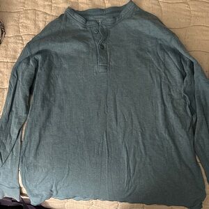 L.L. Bean Men's Long-Sleeve Henley - Teal